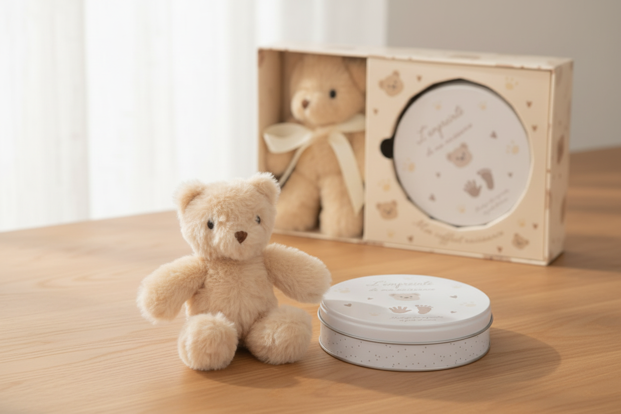 Peluche Orsetto con Kit Impronta - lifestyle