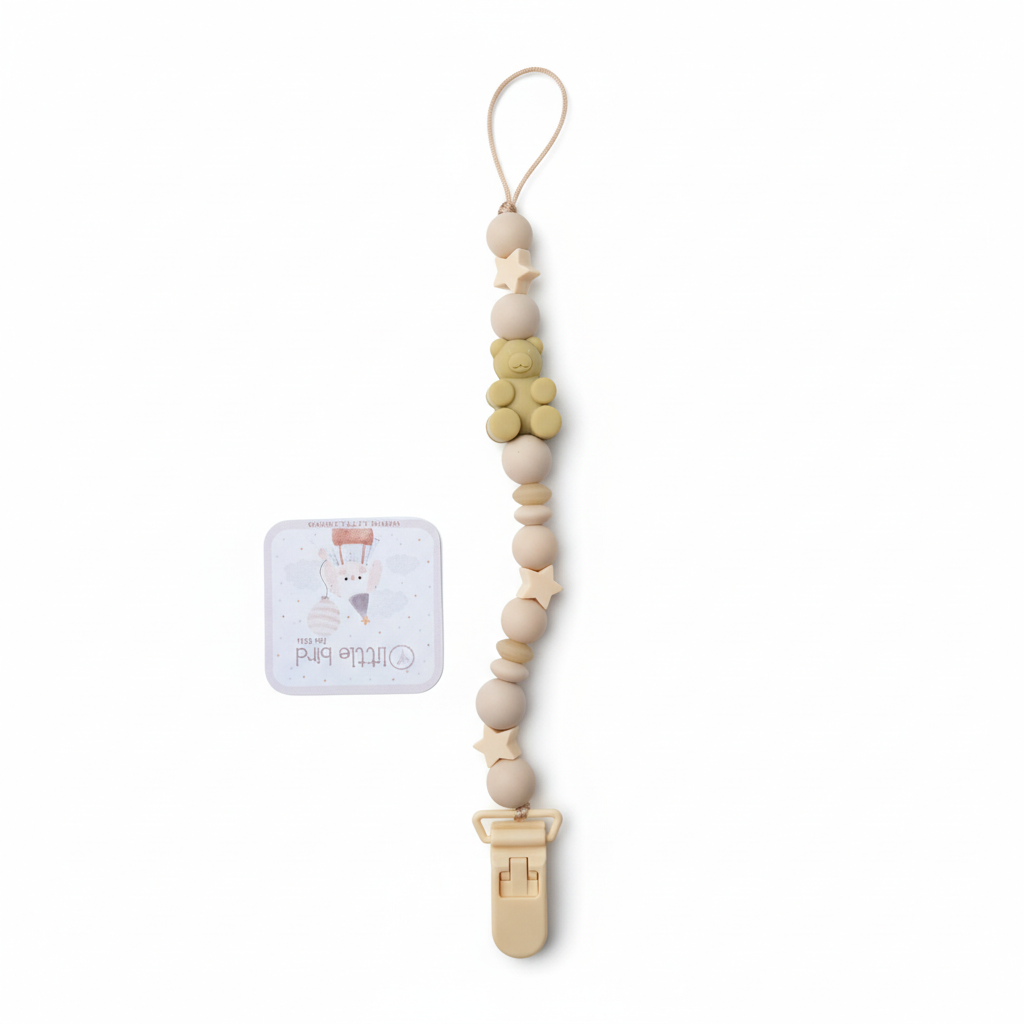 Portaciuccio Bear Beige - sfondo bianco migliorato