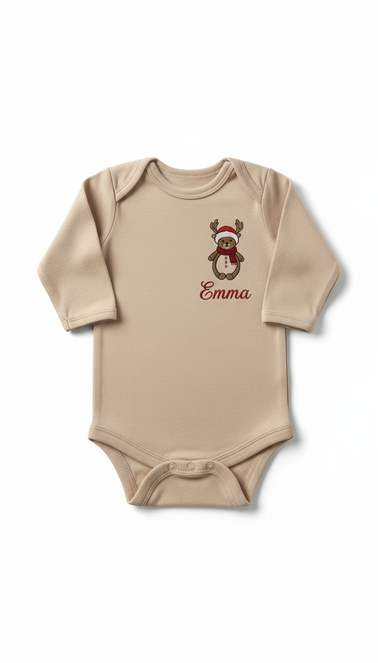 Body Neonato 'Il Mio Primo Natale' - Personalizzabile con Nome
