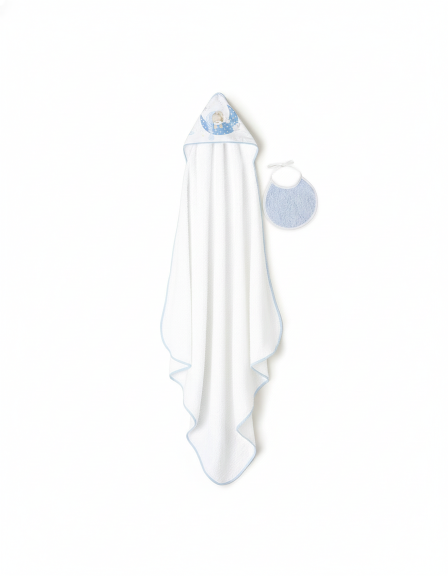 Set asciugamano e bavaglino