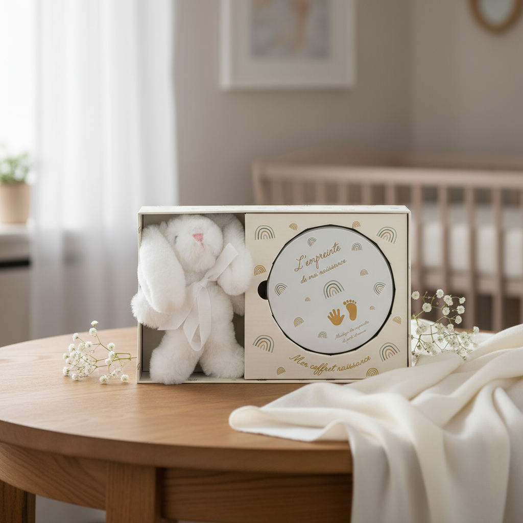 Set regalo peluche con kit impronte