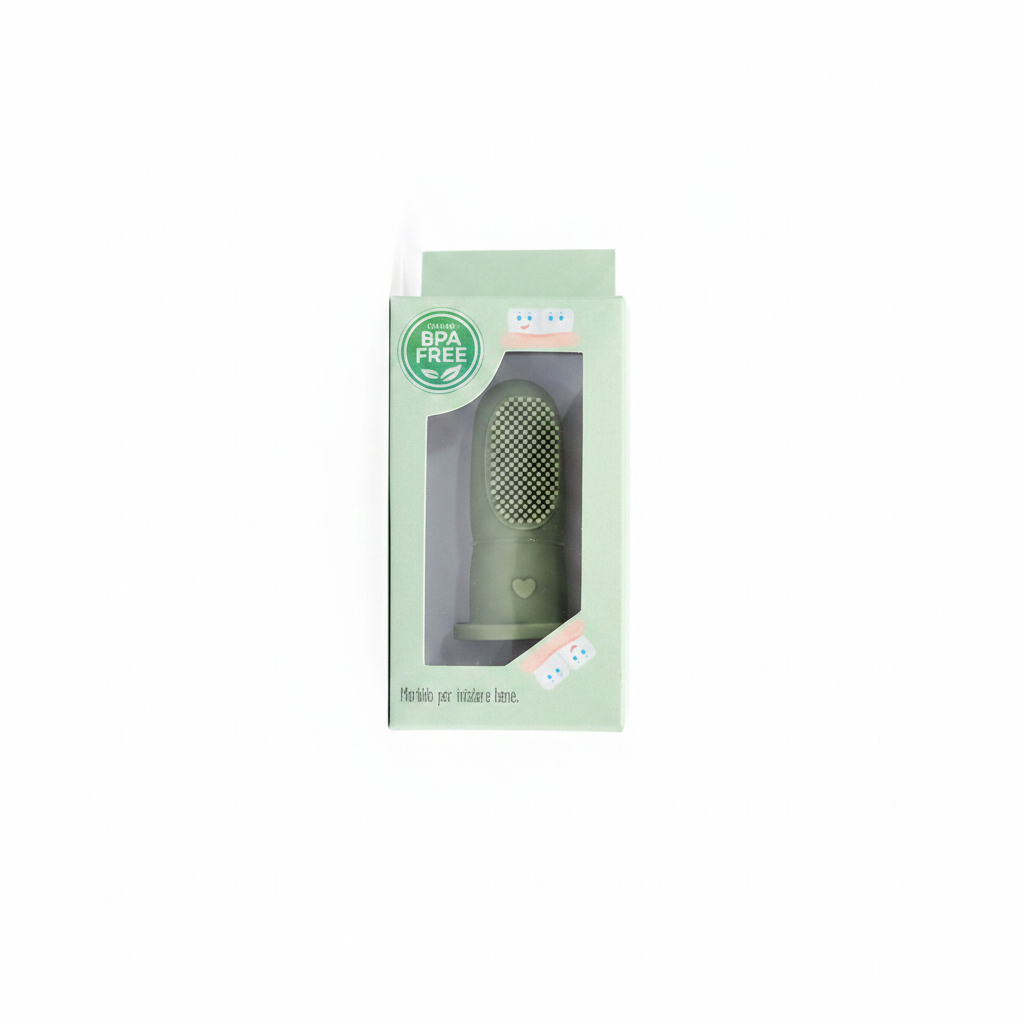 Spazzolino Verde Oliva con packaging