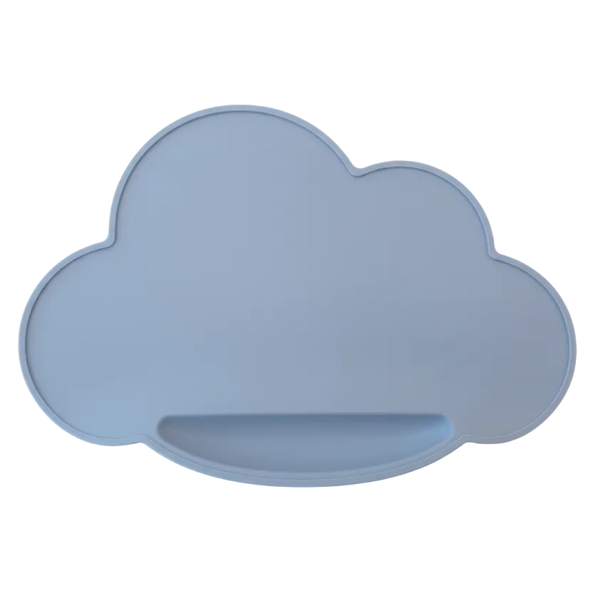 Tovaglietta dusty blue sfondo bianco