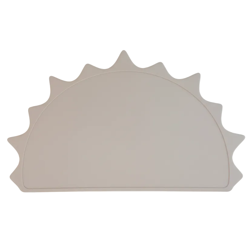 Tovaglietta sole beige sfondo bianco