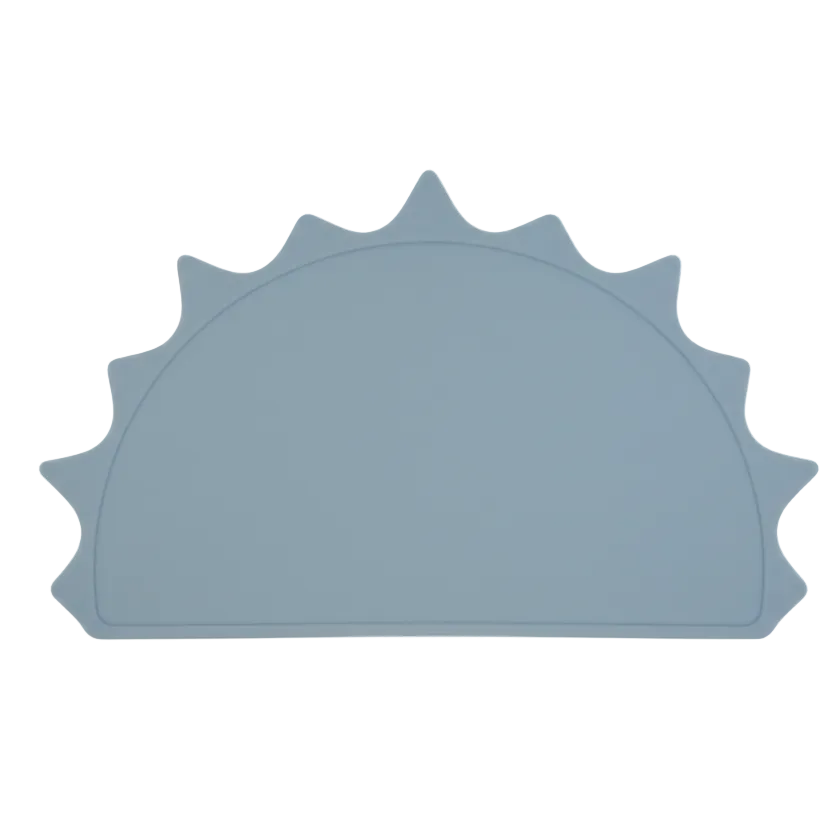 Tovaglietta sole dusty blue sfondo bianco