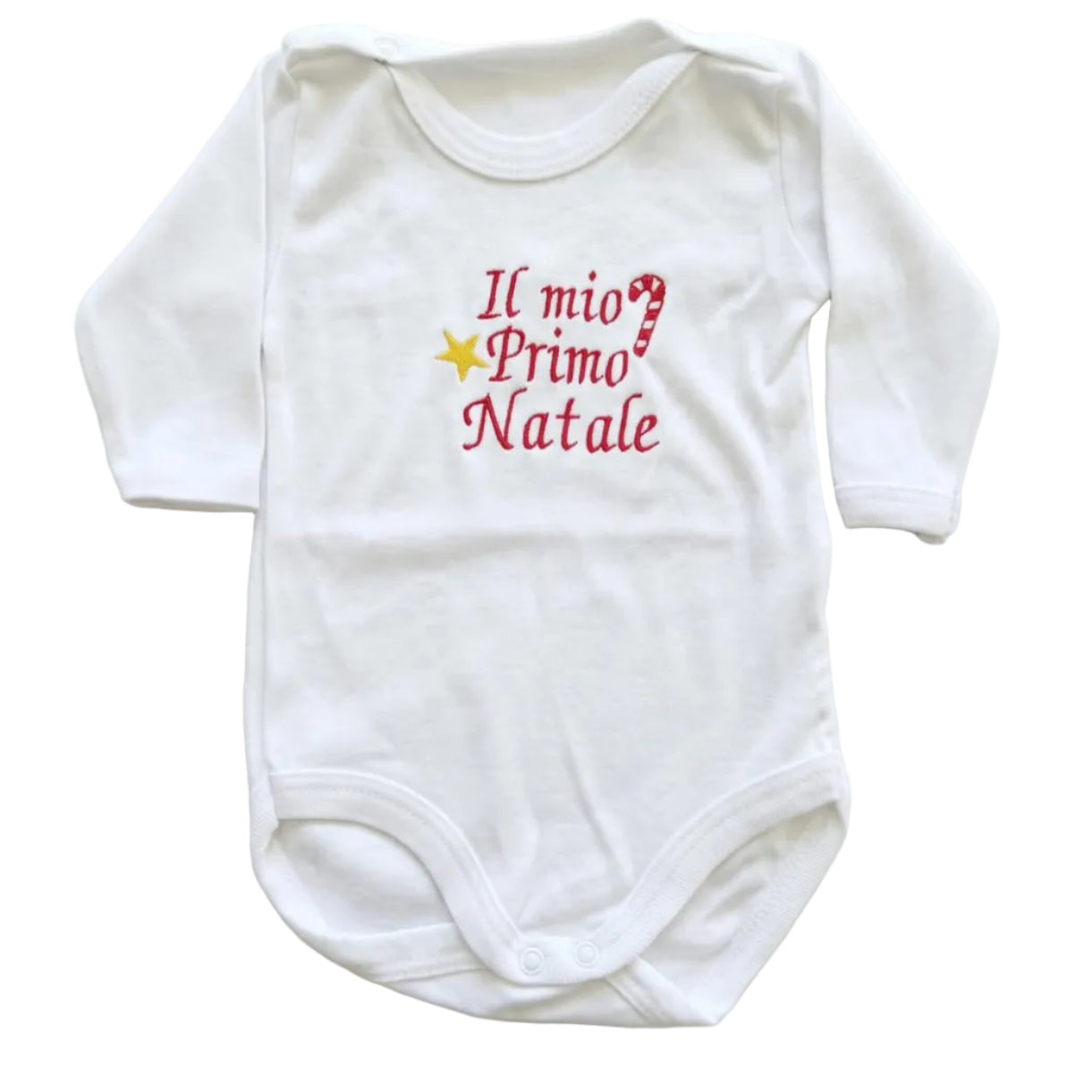 Body Il mio primo Natale ambientato con decorazioni natalizie